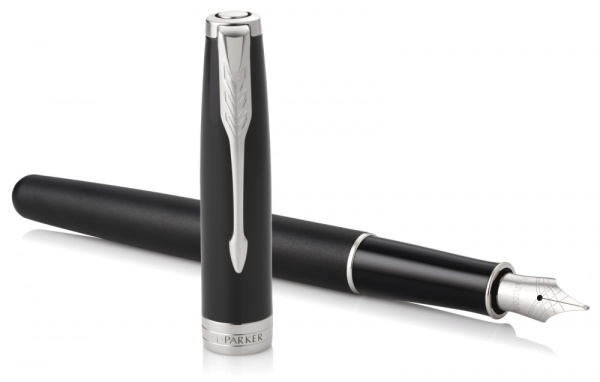 Перьевая ручка Parker Sonnet , Matte Black CT, перо: F, цвет чернил: black, в подарочной упаковке