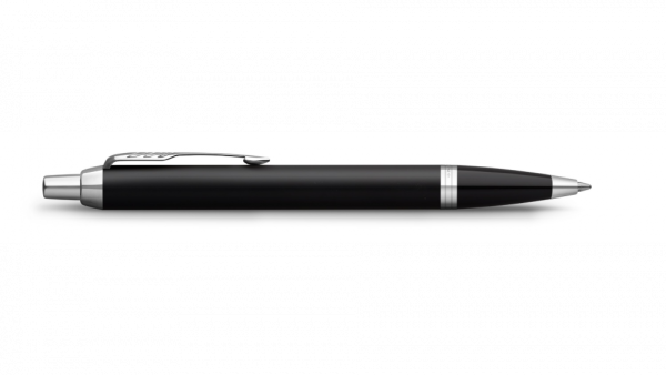 Шариковая ручка Parker IM Metal Black CT лак матовый, стержень: M, цвет чернил: black, в подарочной упаковке.