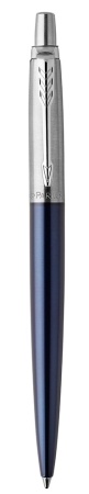Подарочный набор: Шариковая ручка Parker Jotter Essential, Royal Blue CT, стержень: Mblue и Ежедневник синий недатированный