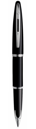 Перьевая ручка Waterman Carene, цвет: Black ST, перо: F или М чернила: blue