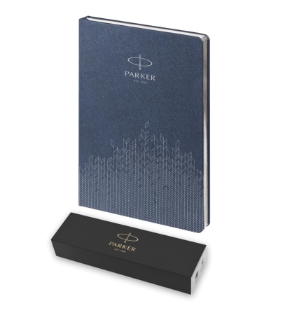 Подарочный набор: Шариковая ручка Parker Jotter K60 и Ежедневник недатированный, синий