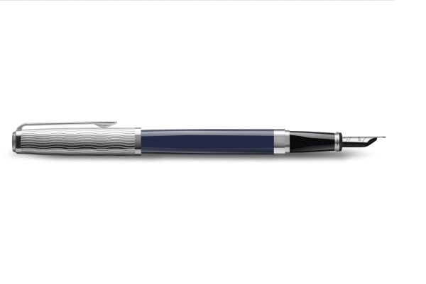 Перьевая ручка Waterman "Exception SE Deluxe Blue CT" синяя, перо:M , в подарочной упаковке.