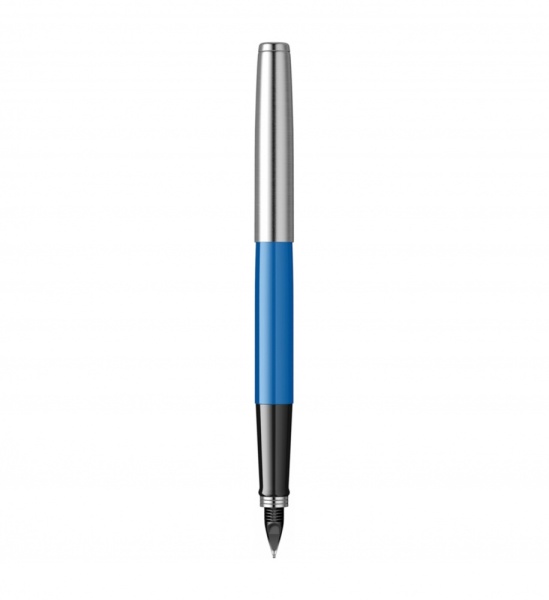 Ручка перьевая Parker Jotter Originals Blue Chrom CT , перо: F, цвет чернил: blue, в подарочной упаковке.