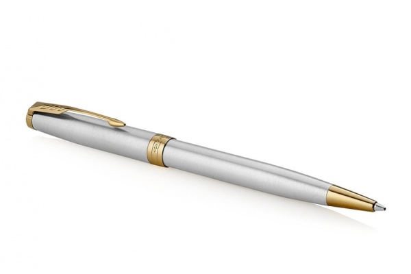 Подарочный набор: Ежедневник недатированныйи Шариковая ручка Parker Sonnet K527 цвет: St. Steel GT