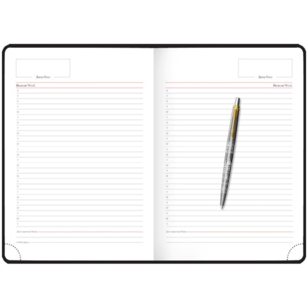 Подарочный набор:Шариковая ручка Parker Jotter Russia SE, цвет: St. Steel GT и Ежедневник недатир. триколор