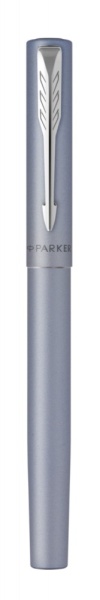 Перьевая ручка Parker Vector XL Silver Blue CT, цвет чернил blue, перо: F/M, в подарочной упаковке.