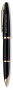 Ручка-роллер Waterman Carene, цвет: Black GT, стержень: Fblk