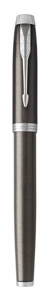 Перьевая ручка Parker IM Metal Core Dark Espresso CT, перо: F, цвет чернил: blue, в подарочной упаковке.