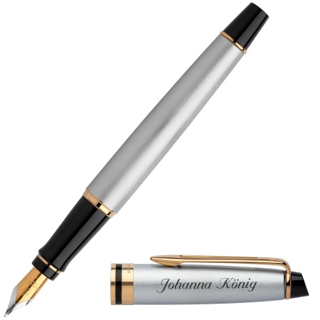 Перьевая ручка Waterman Expert 3, цвет: Stainless Steel GT, перо: F