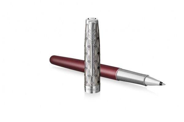 Ручка-роллер Parker Sonnet Premium Refresh RED CT, стержень: F, цвет чернил: black, в подарочной упаковке