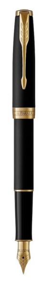Перьевая ручка Parker Sonnet , Matte Black GT, перо: F, цвет чернил: black, в подарочной упаковке