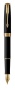 Перьевая ручка Parker Sonnet , Matte Black GT, перо: F, цвет чернил: black, в подарочной упаковке