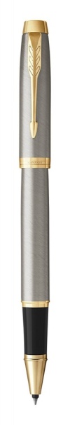 Подарочный набор из 2-х ручек  Parker IM brushed metal  GT роллер+шариковая ручки