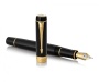 Ручка перьевая Parker Duofold Classic Centennial Black GT стержень: M, цвет чернил: black, в подарочной упаковке.