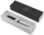 Шариковая ручка Parker Urban (матовый черный лак) Muted Black Chrome Trim, стержень: M, цвет чернил: blue, в подарочной упаковке.