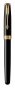 Перьевая ручка Parker Sonnet , Lacquer Deep Black GT , перо: 18К золото, F, цвет чернил: black, в подарочной упаковке