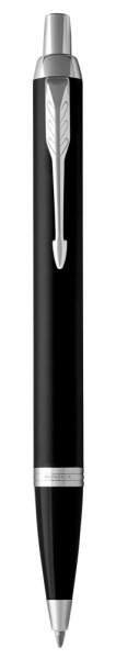 Шариковая ручка Parker IM Mat Black CT лак матовый, стержень: M, цвет чернил: blue, в подарочной упаковке.