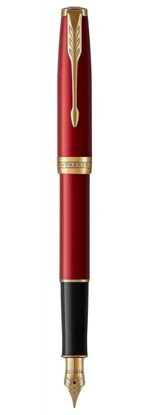 Перьевая ручка Parker Sonnet Red GT Intense, перо: F, цвет чернил: black, в подарочной упаковке