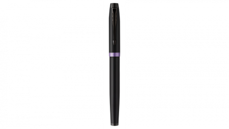 Перьевая ручка Parker IM Vibrant Rings Flame Amethyst Purple, перо:F/M, цвет чернил: blue, в подарочной упаковке.
