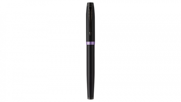 Перьевая ручка Parker IM Vibrant Rings Flame Amethyst Purple, перо:F/M, цвет чернил: blue, в подарочной упаковке.