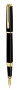Перьевая ручка Waterman Exception, цвет: Slim Black GT, перо: F/M