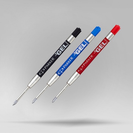 Cтержень гелевый Parker "Gel Ball Point", размер: F (тонкий), цвет: черный, в блистере.