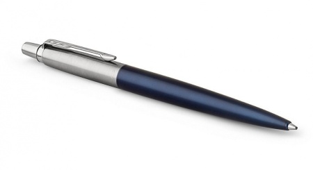 Подарочный набор: Шариковая ручка Parker Jotter Essential, Royal Blue CT, стержень: Mblue и Ежедневник недатированный черный с золотистым срез