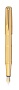 Перьевая ручка Waterman Exception Solid Gold, цвет: Gold (золото),  перо: M/F, перо: золото 18К