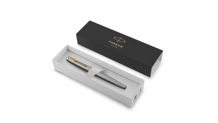 Ручка перьевая Parker Jotter Stainless Steel GT, Mblue