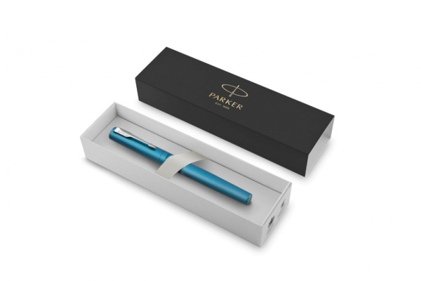 Перьевая ручка Parker Vector XL Teal CT, цвет чернил blue, перо: F, в подарочной упаковке.