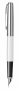 Перьевая ручка Parker Jotter White CT перо:F, цвет чернил: blue, в подарочной упаковке.