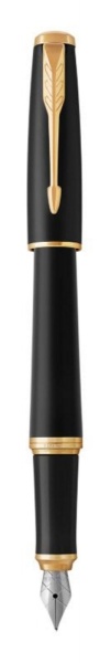 Перьевая ручка Parker Urban Core, (матовый черный лак) Muted Black GT, F309, перо: F, цвет чернил: blue, в подарочной упаковке.