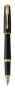 Перьевая ручка Parker Urban Core, (матовый черный лак) Muted Black GT, F309, перо: F, цвет чернил: blue, в подарочной упаковке.