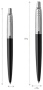 Шариковая ручка Parker Jotter XL, Black CT, стержень: M
