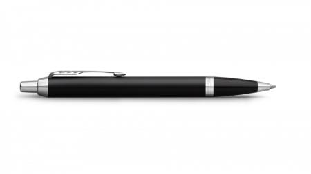 Шариковая ручка Parker IM Mat Black CT лак матовый, стержень: M, цвет чернил: blue, в подарочной упаковке.