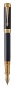 Перьевая ручка Parker Duofold Prestige Centennial, Blue Chevron GT Foutain Pen Medium, перо:M , цвет чернил: black, в подарочной упаковке.