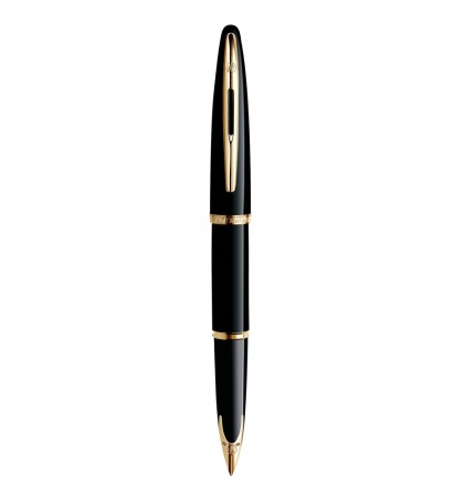 Перьевая ручка Waterman Carene, цвет: Black GT, перо: F