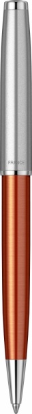 Шариковая ручка Parker Sonnet Essentials Orange SB Steel CT, цвет чернил black, перо: M, в подарочной упаковке.