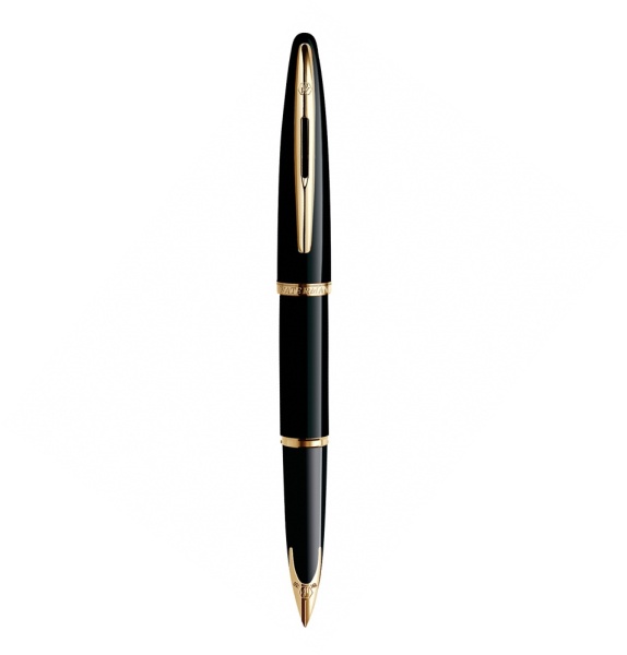 Перьевая ручка Waterman Carene, цвет: Black GT, перо: F