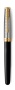 Перьевая ручка Parker Sonnet Premium Refresh BLACK GT, перо 18K, перо: F, цвет чернил black, в подарочной упаковке