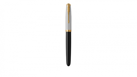 Перьевая ручка Parker 51 Premium Black GT, перо: M/F, чернила: Black,Blue, в подарочной упаковке.