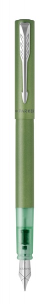 Перьевая ручка Parker Vector XL Green CT, цвет чернил blue, перо: F, в подарочной упаковке.