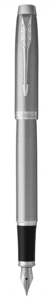 Перьевая ручка Parker IM Stainless Steel CT, перо: F, цвет чернил: blue, в подарочной упаковке.