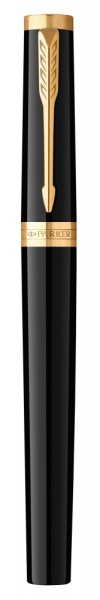 Ручка перьевая Parker "Ingenuity Black GT" перо: F, цвет чернил: blue/black, в подарочной упаковке.