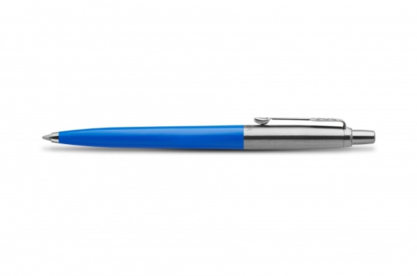Подарочный набор: Шариковая ручка Parker Jotter ORIGINALS BLUE CT, стержень: Mblue В БЛИСТЕРЕ и блокнот ярко-синего цвета