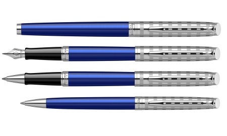 Перьевая ручка Waterman Hemisphere French riviera Deluxe BLU LOUNGE в подарочной коробке