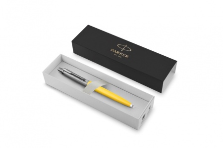 Шариковая ручка Parker Jotter Originals Yellow Chrome CT, стержень: Mblue в подарочной упаковке