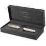 Перьевая ручка Parker Sonnet Silver Mistral GT, перо: M, цвет чернил: black, в подарочной упаковке