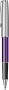 Ручка-роллер Parker Sonnet Essentials Violet SB Steel CT, цвет чернил black, перо: F,  в подарочной упаковке.