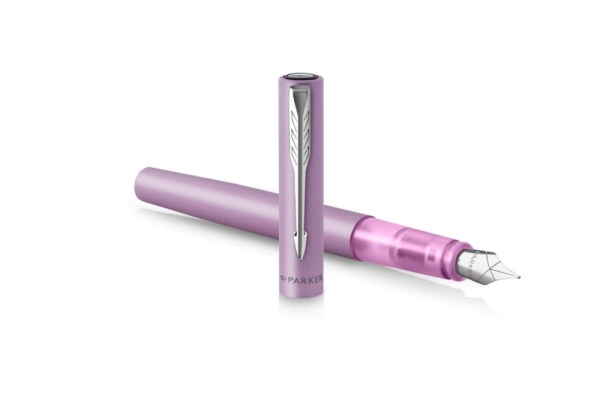 Перьевая ручка Parker Vector  XL Lilac, цвет чернил blue CT, перо: F, в подарочной упаковке.